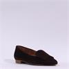 Paul Green Slip On Square Detail Loafer - Brown Suede